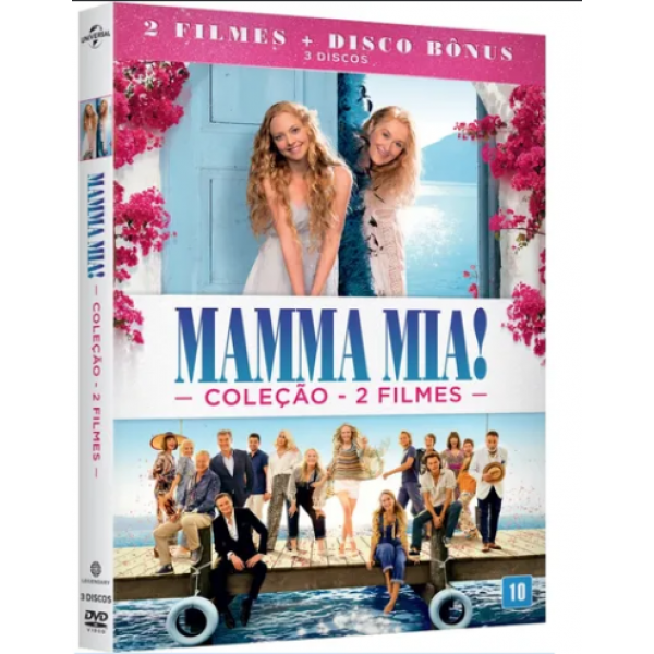 Box Mamma Mia Coleção 2 Filmes 3 Dvds 5050